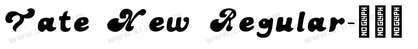 Tate New Regular字体转换